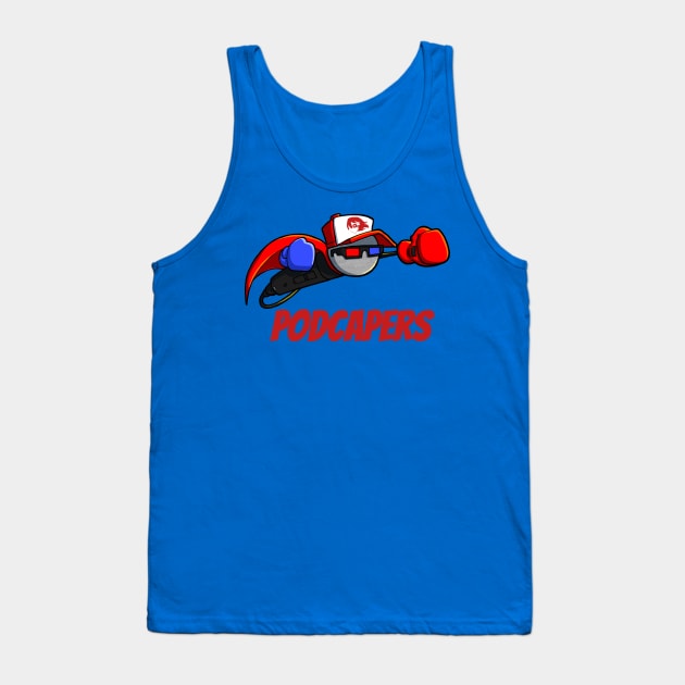 PodCapers Official Logo Tank Top by A Place To Hang Your Cape